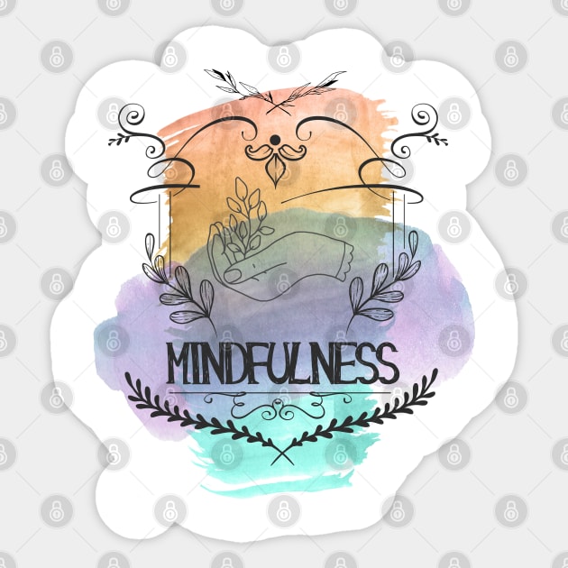 Namaste mindfulness Sticker by NJORDUR